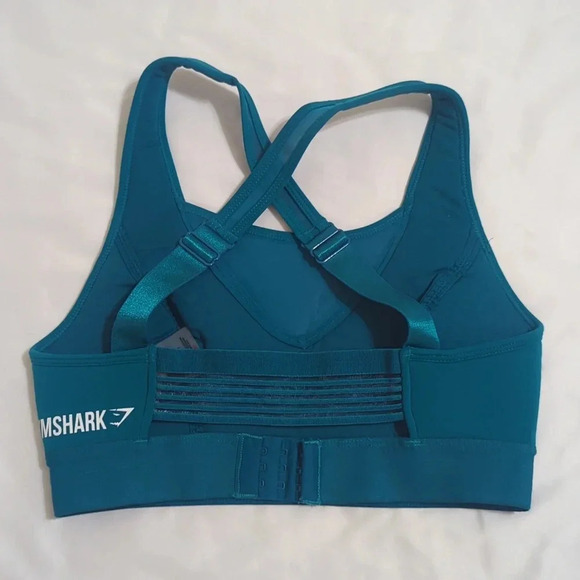 Gymshark Endurance High Support Sports Bra, Color Teal Size S - Picture 3 of 16